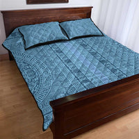 Greek Key Pattern Quilt Bed Set Ancient Meander Geometric Art