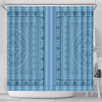 Greek Key Pattern Shower Curtain Ancient Meander Geometric Art