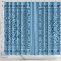 Greek Key Pattern Shower Curtain Ancient Meander Geometric Art