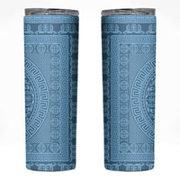 Greek Key Pattern Skinny Tumbler Ancient Meander Geometric Art