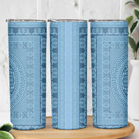 Greek Key Pattern Skinny Tumbler Ancient Meander Geometric Art