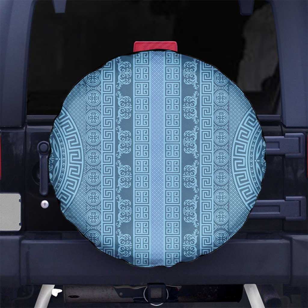 Greek Key Pattern Spare Tire Cover Ancient Meander Geometric Art