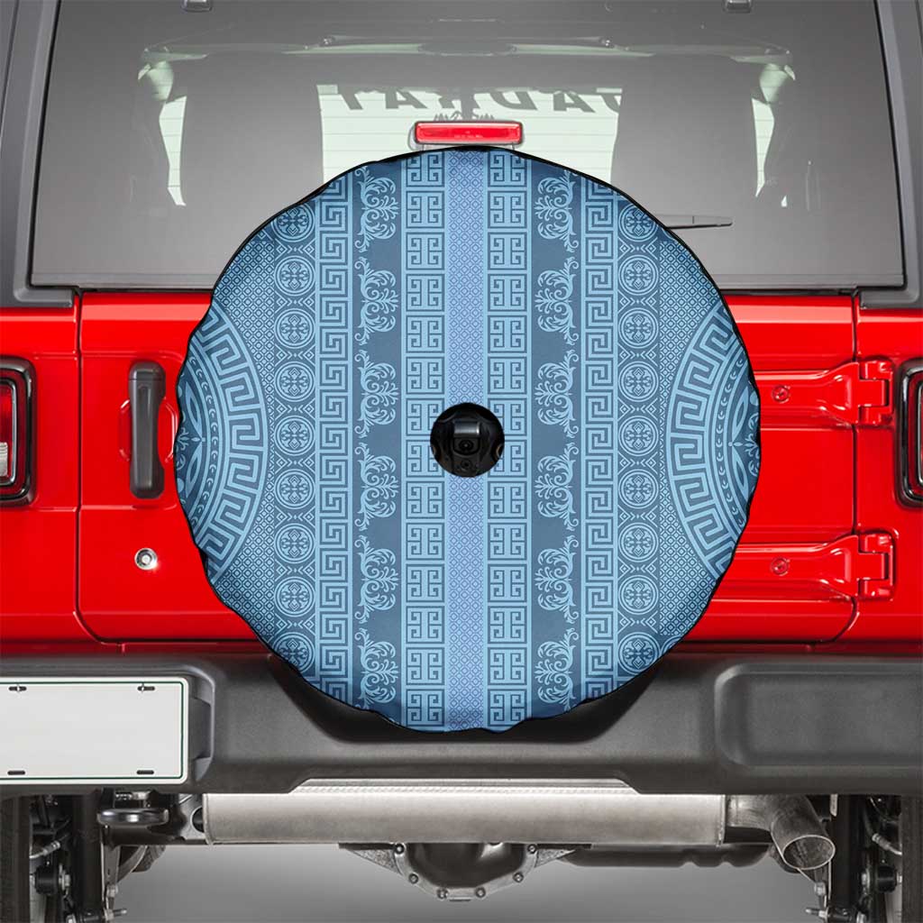 Greek Key Pattern Spare Tire Cover Ancient Meander Geometric Art