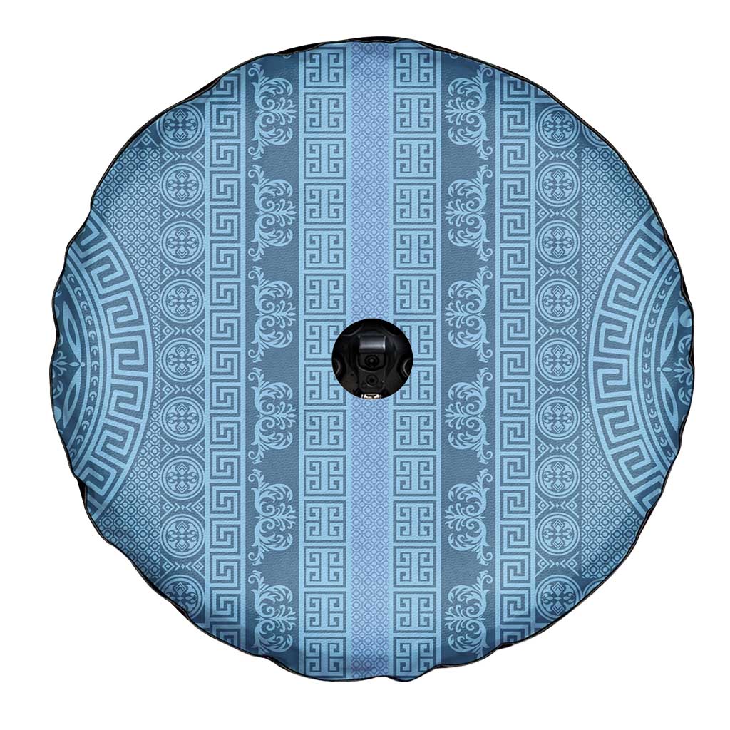 Greek Key Pattern Spare Tire Cover Ancient Meander Geometric Art