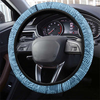 Greek Key Pattern Steering Wheel Cover Ancient Meander Geometric Art