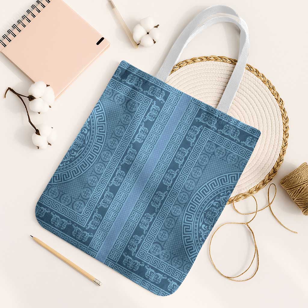 Greek Key Pattern Tote Bag Ancient Meander Geometric Art