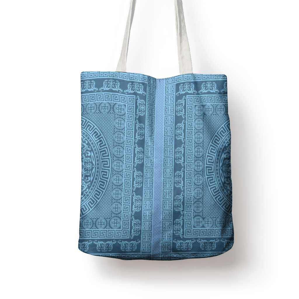 Greek Key Pattern Tote Bag Ancient Meander Geometric Art