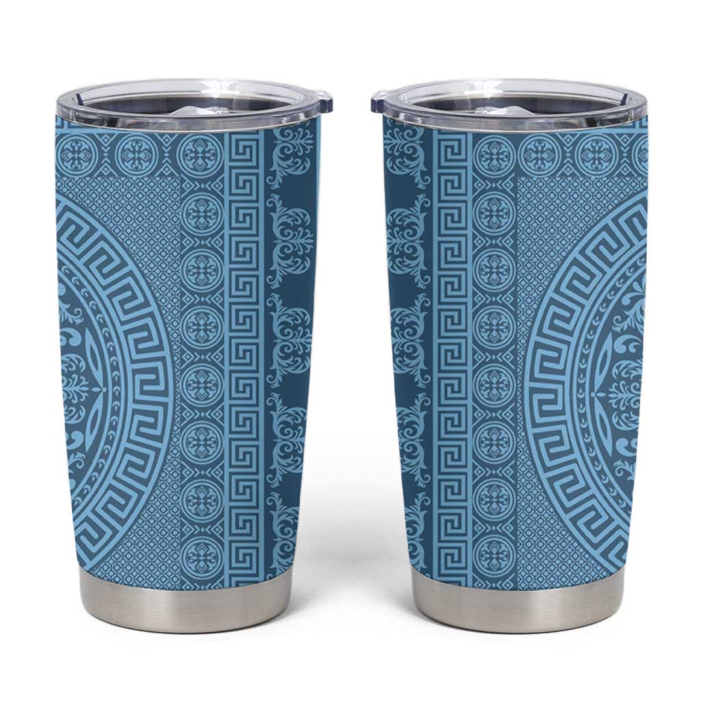 Greek Key Pattern Tumbler Cup Ancient Meander Geometric Art