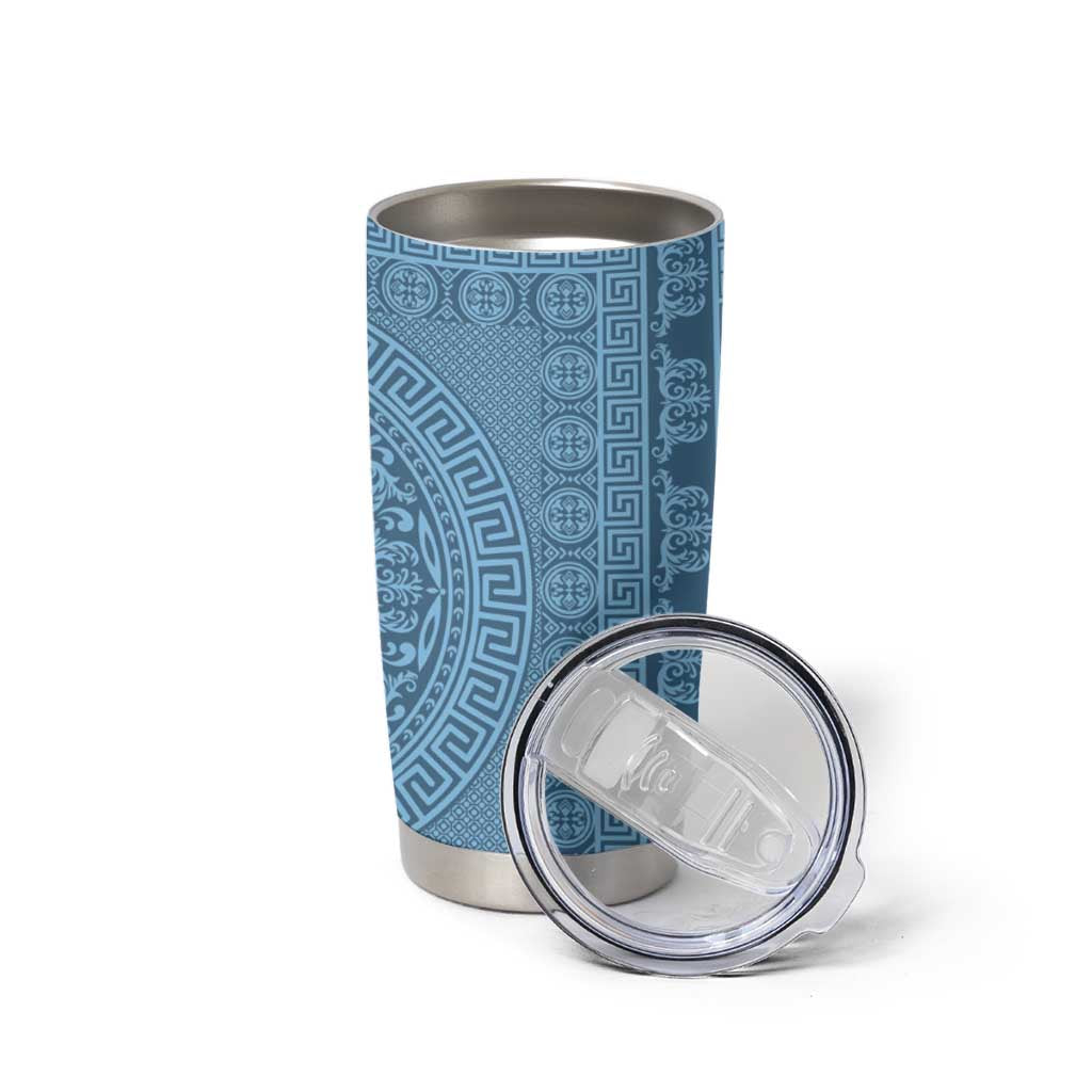 Greek Key Pattern Tumbler Cup Ancient Meander Geometric Art