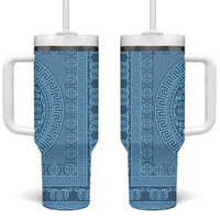 Greek Key Pattern Tumbler With Handle Ancient Meander Geometric Art