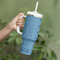 Greek Key Pattern Tumbler With Handle Ancient Meander Geometric Art
