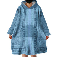 Greek Key Pattern Wearable Blanket Hoodie Ancient Meander Geometric Art