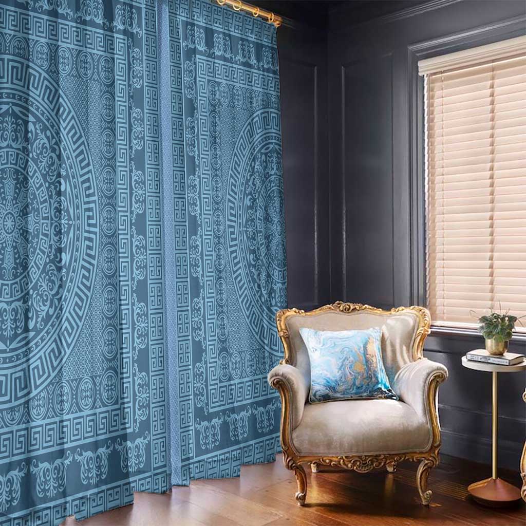 Greek Key Pattern Window Curtain Ancient Meander Geometric Art