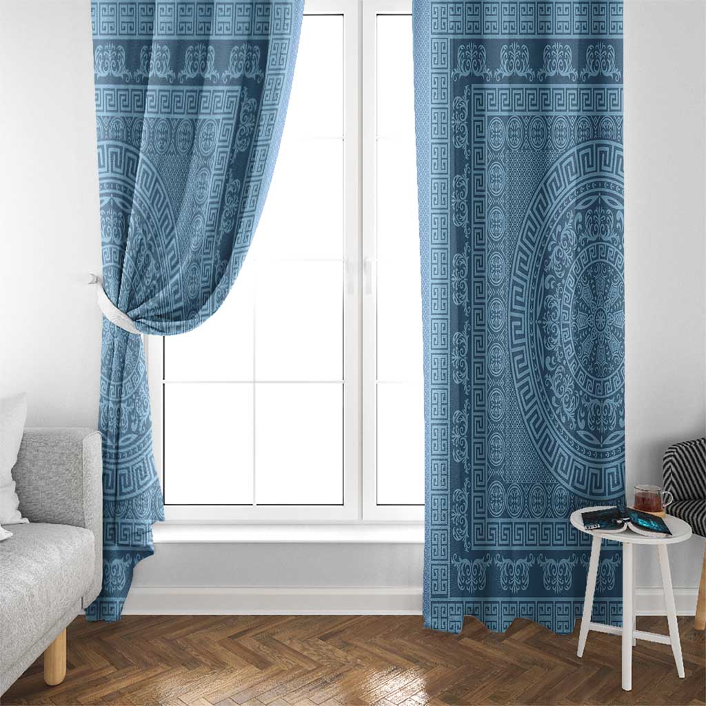Greek Key Pattern Window Curtain Ancient Meander Geometric Art