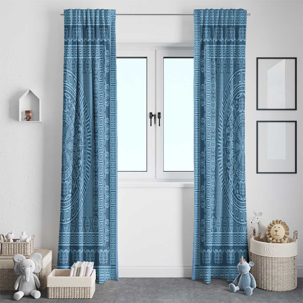 Greek Key Pattern Window Curtain Ancient Meander Geometric Art