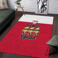 Funny Pierogi Squad Area Rug Polish Pride Food Humor