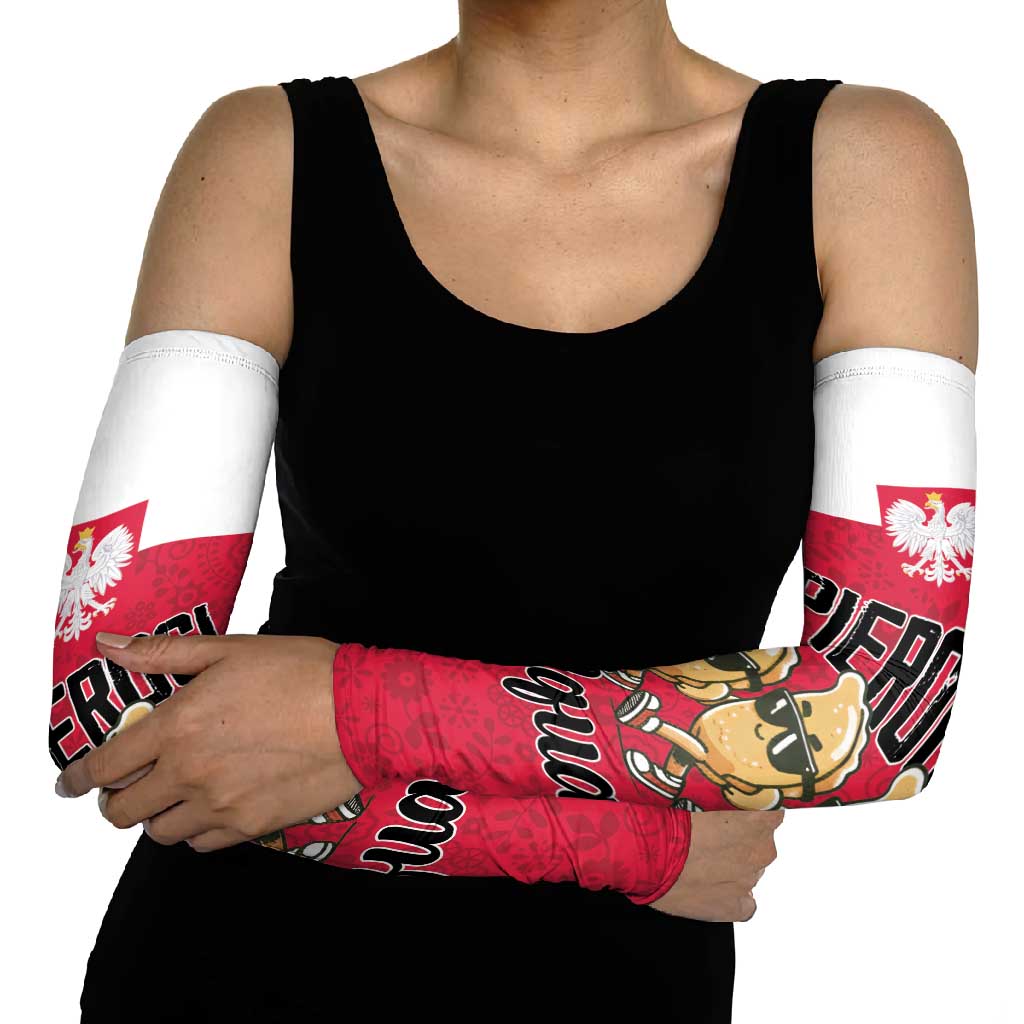 Funny Pierogi Squad Arm Sleeves Polish Pride Food Humor