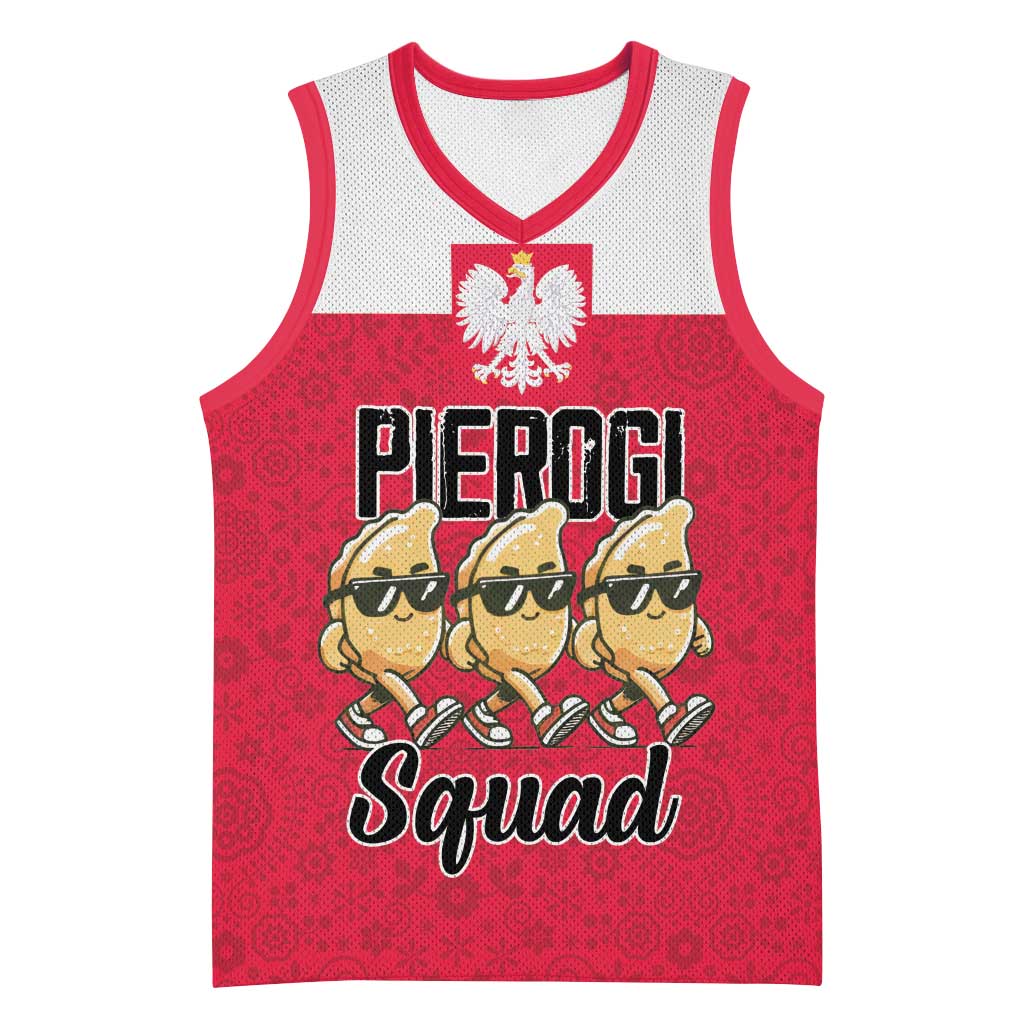 Funny Pierogi Squad Basketball Jersey Polish Pride Food Humor