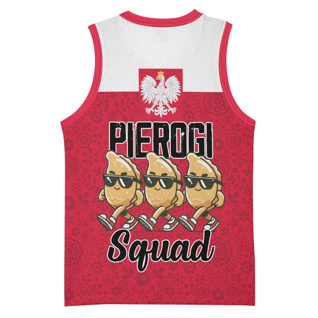 Funny Pierogi Squad Basketball Jersey Polish Pride Food Humor