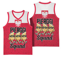Funny Pierogi Squad Basketball Jersey Polish Pride Food Humor