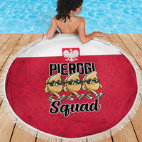 Funny Pierogi Squad Beach Blanket Polish Pride Food Humor