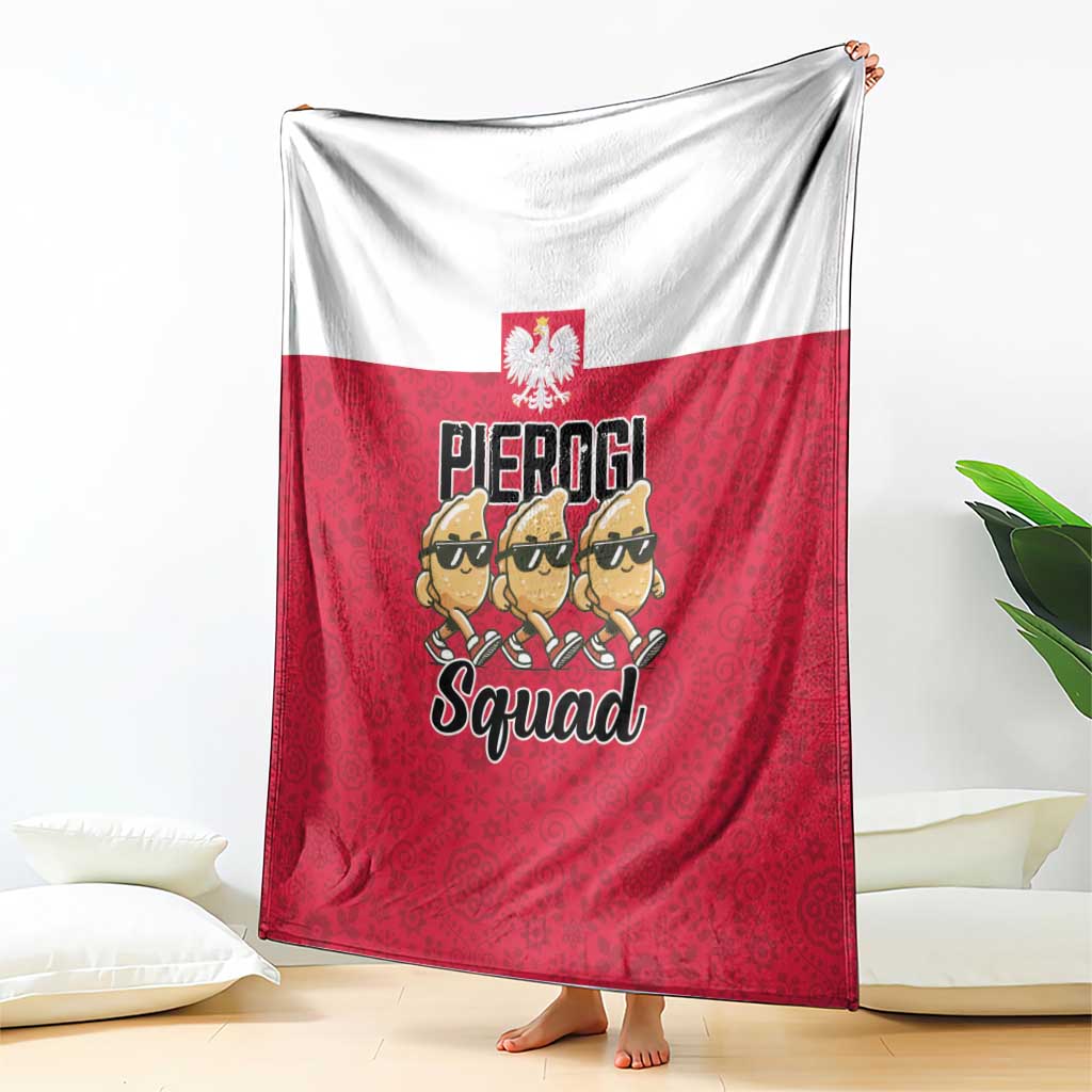 Funny Pierogi Squad Blanket Polish Pride Food Humor