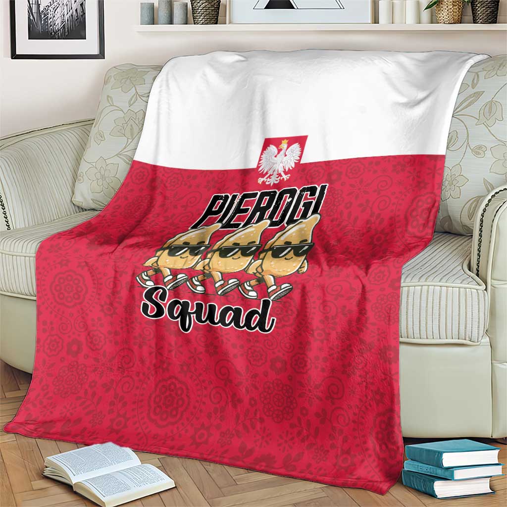Funny Pierogi Squad Blanket Polish Pride Food Humor