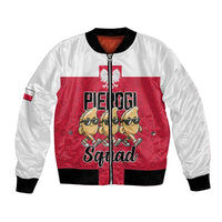 Funny Pierogi Squad Bomber Jacket Polish Pride Food Humor