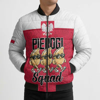 Funny Pierogi Squad Bomber Puffer Jacket Polish Pride Food Humor