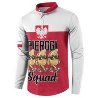 Funny Pierogi Squad Button Sweatshirt Polish Pride Food Humor