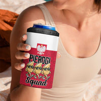 Funny Pierogi Squad 4 in 1 Can Cooler Tumbler Polish Pride Food Humor