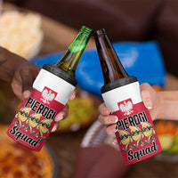 Funny Pierogi Squad 4 in 1 Can Cooler Tumbler Polish Pride Food Humor