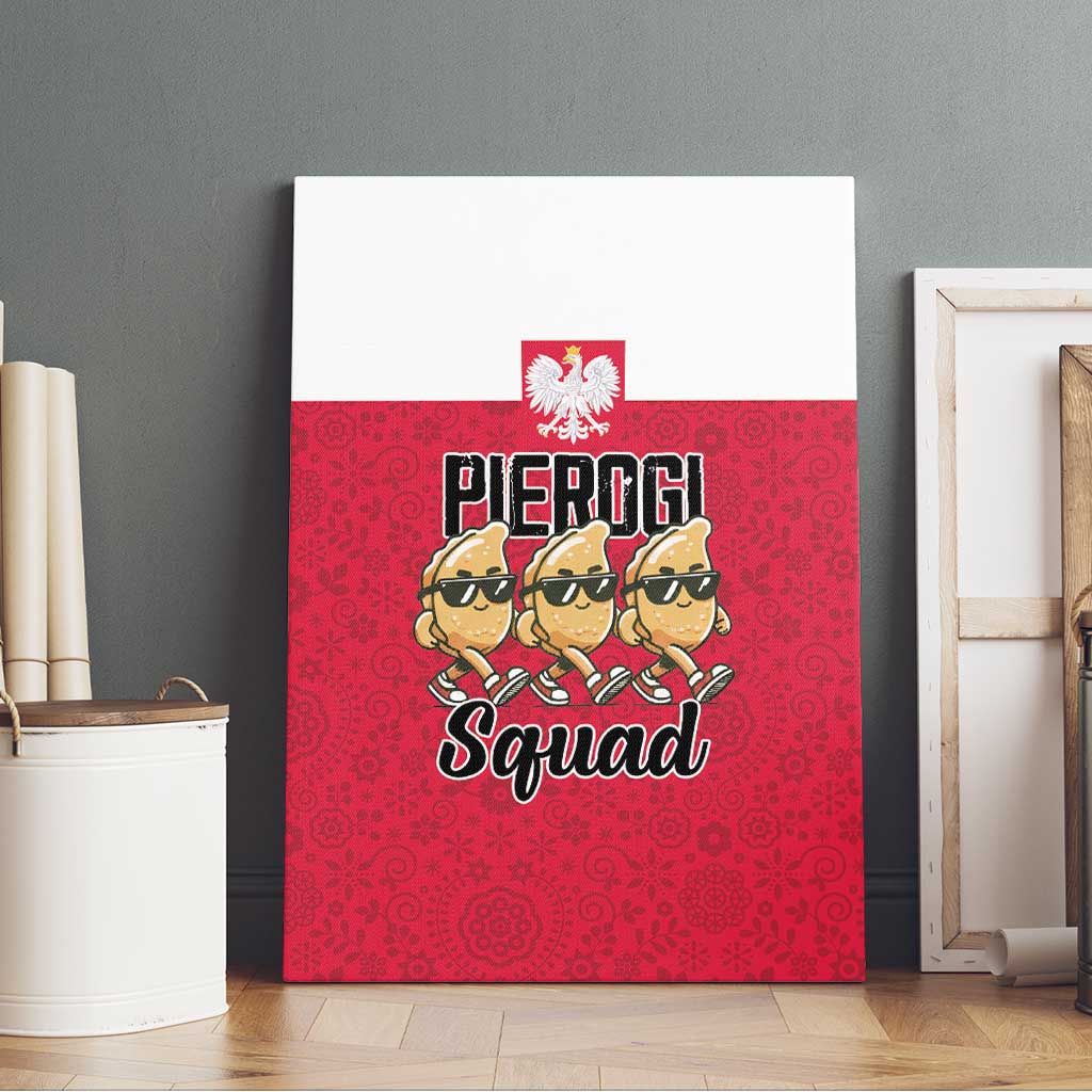 Funny Pierogi Squad Canvas Wall Art Polish Pride Food Humor