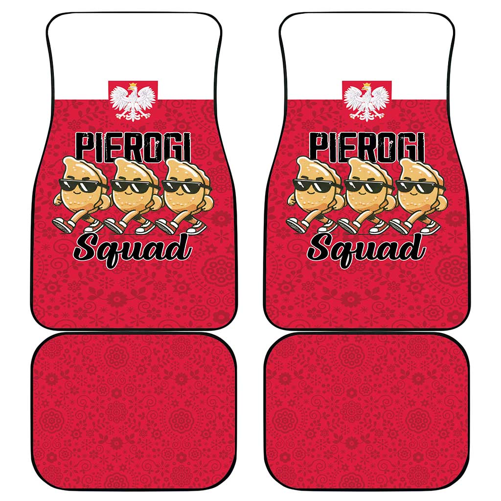 Funny Pierogi Squad Car Mats Polish Pride Food Humor