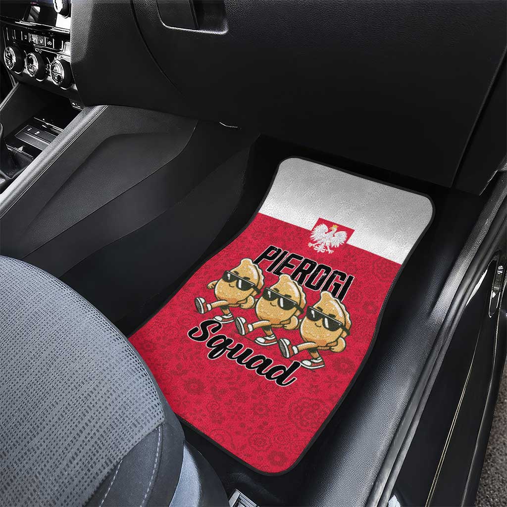 Funny Pierogi Squad Car Mats Polish Pride Food Humor