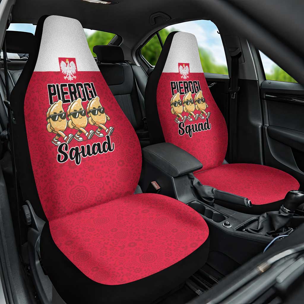 Funny Pierogi Squad Car Seat Cover Polish Pride Food Humor