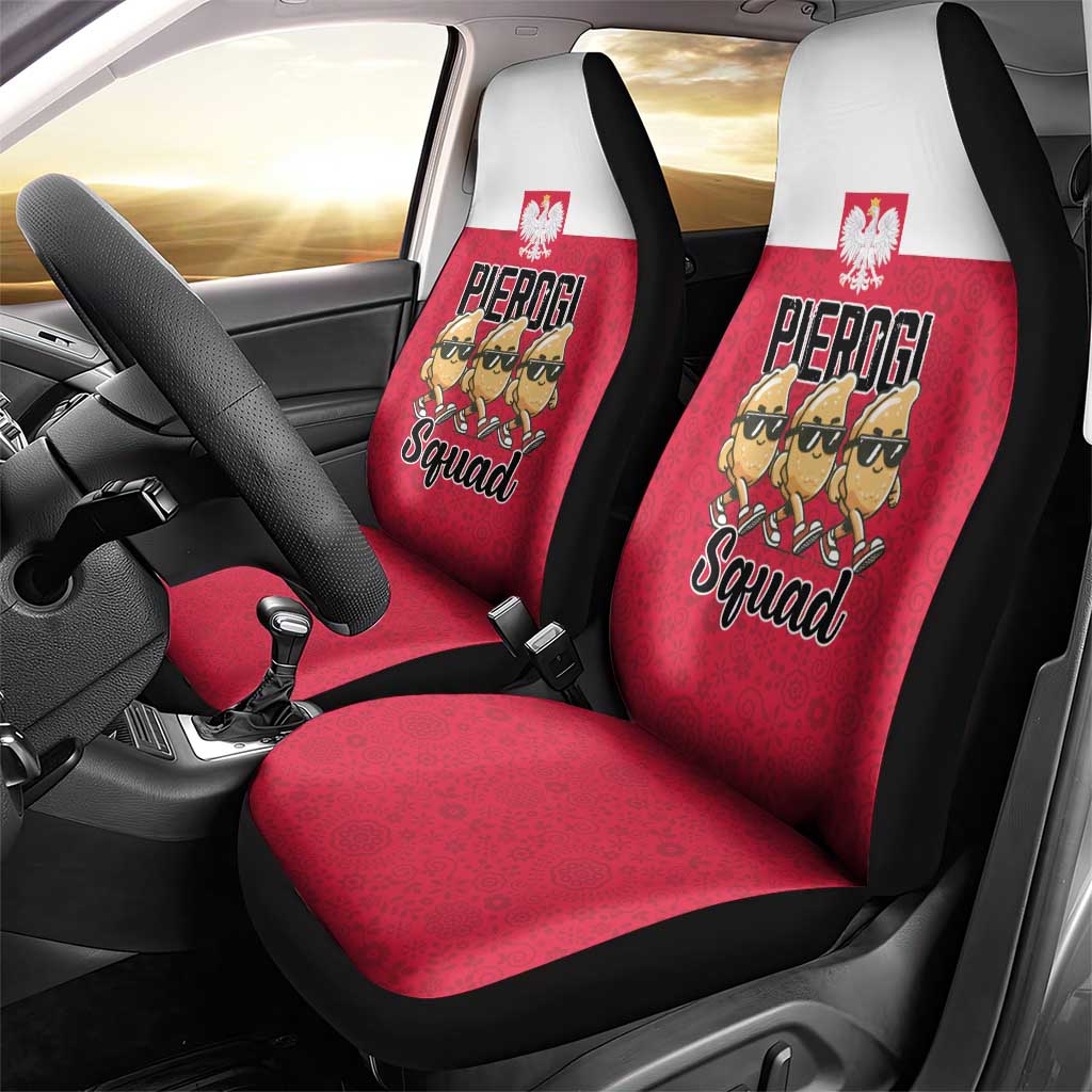 Funny Pierogi Squad Car Seat Cover Polish Pride Food Humor