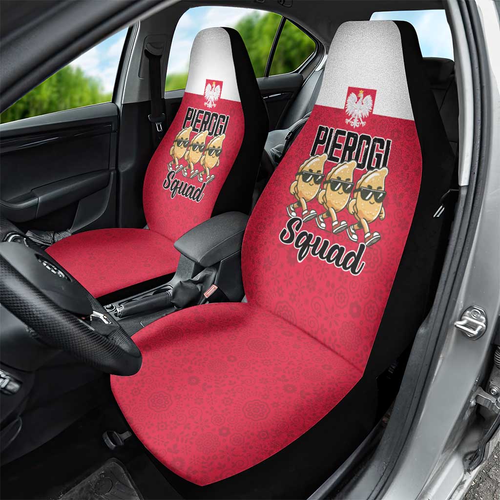 Funny Pierogi Squad Car Seat Cover Polish Pride Food Humor