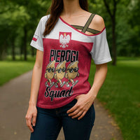Funny Pierogi Squad Cross Shoulder Shirt Polish Pride Food Humor