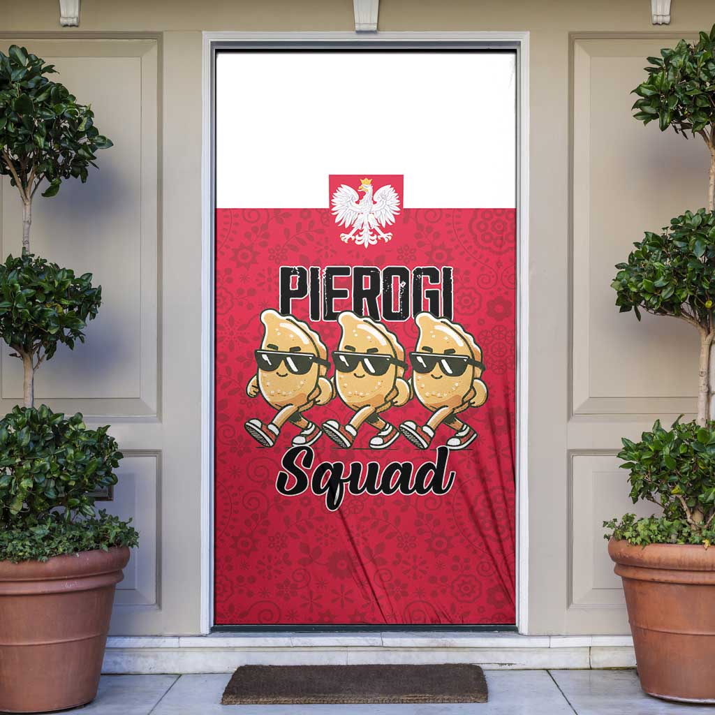 Funny Pierogi Squad Door Cover Polish Pride Food Humor