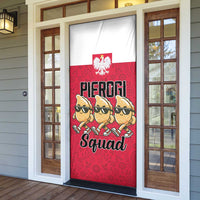 Funny Pierogi Squad Door Cover Polish Pride Food Humor