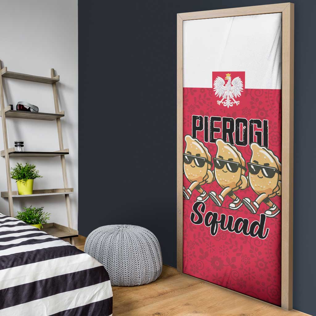Funny Pierogi Squad Door Cover Polish Pride Food Humor