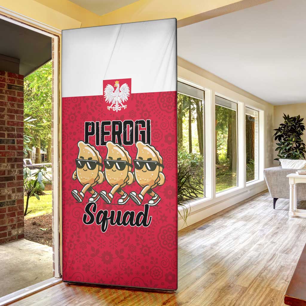 Funny Pierogi Squad Door Cover Polish Pride Food Humor