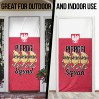 Funny Pierogi Squad Door Cover Polish Pride Food Humor