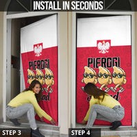 Funny Pierogi Squad Door Cover Polish Pride Food Humor