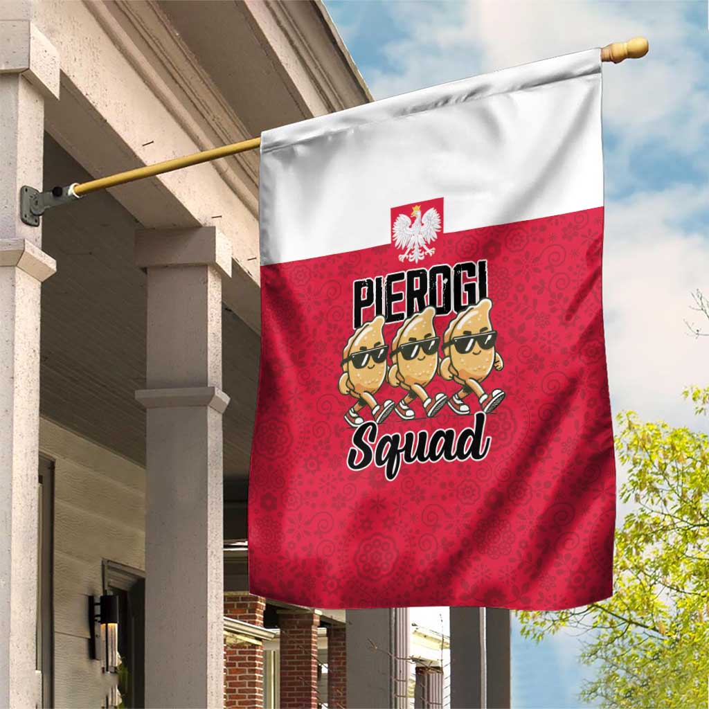 Funny Pierogi Squad Garden Flag Polish Pride Food Humor