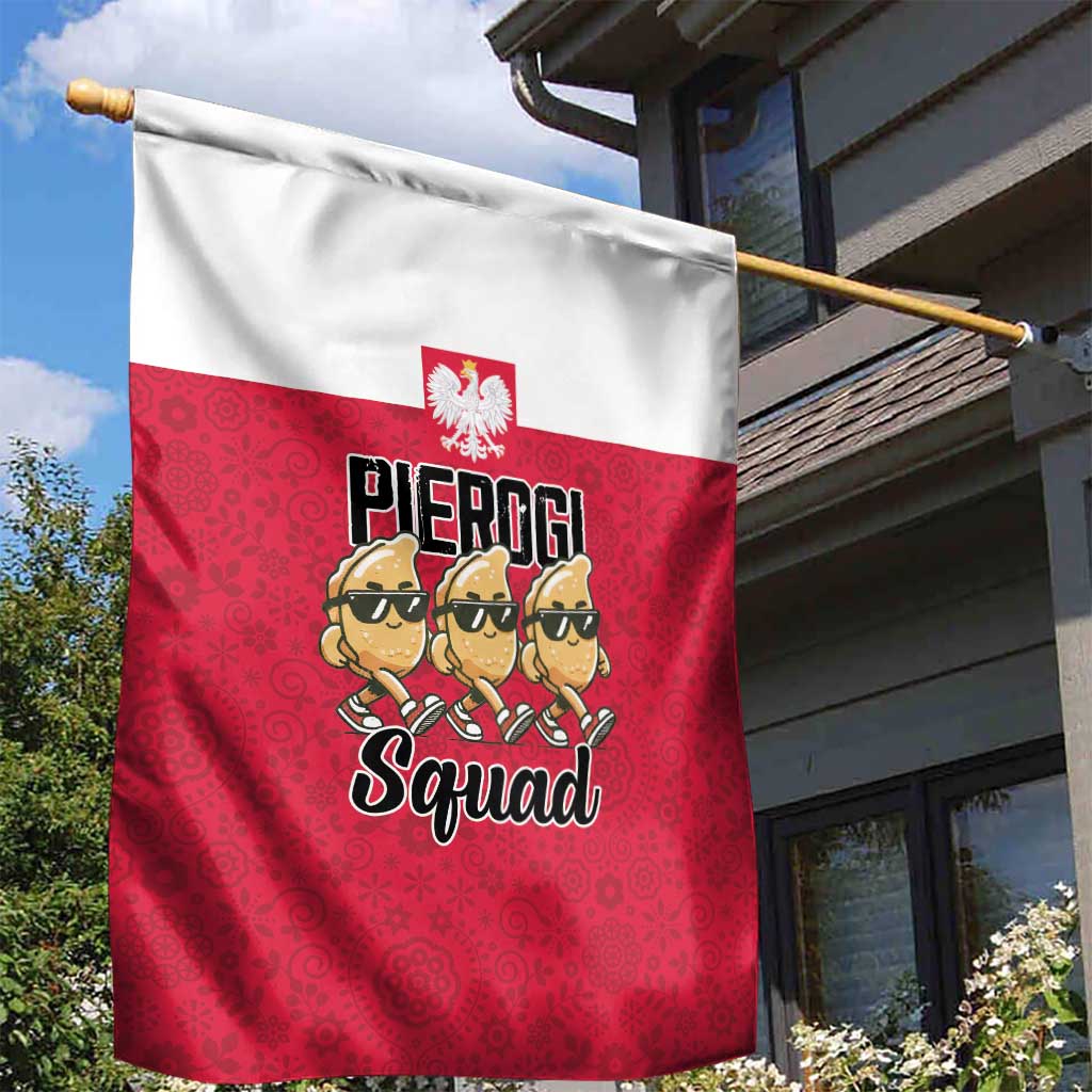 Funny Pierogi Squad Garden Flag Polish Pride Food Humor