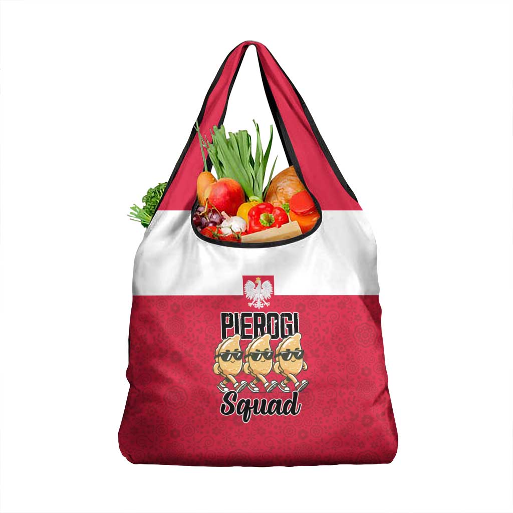 Funny Pierogi Squad Grocery Bag Polish Pride Food Humor