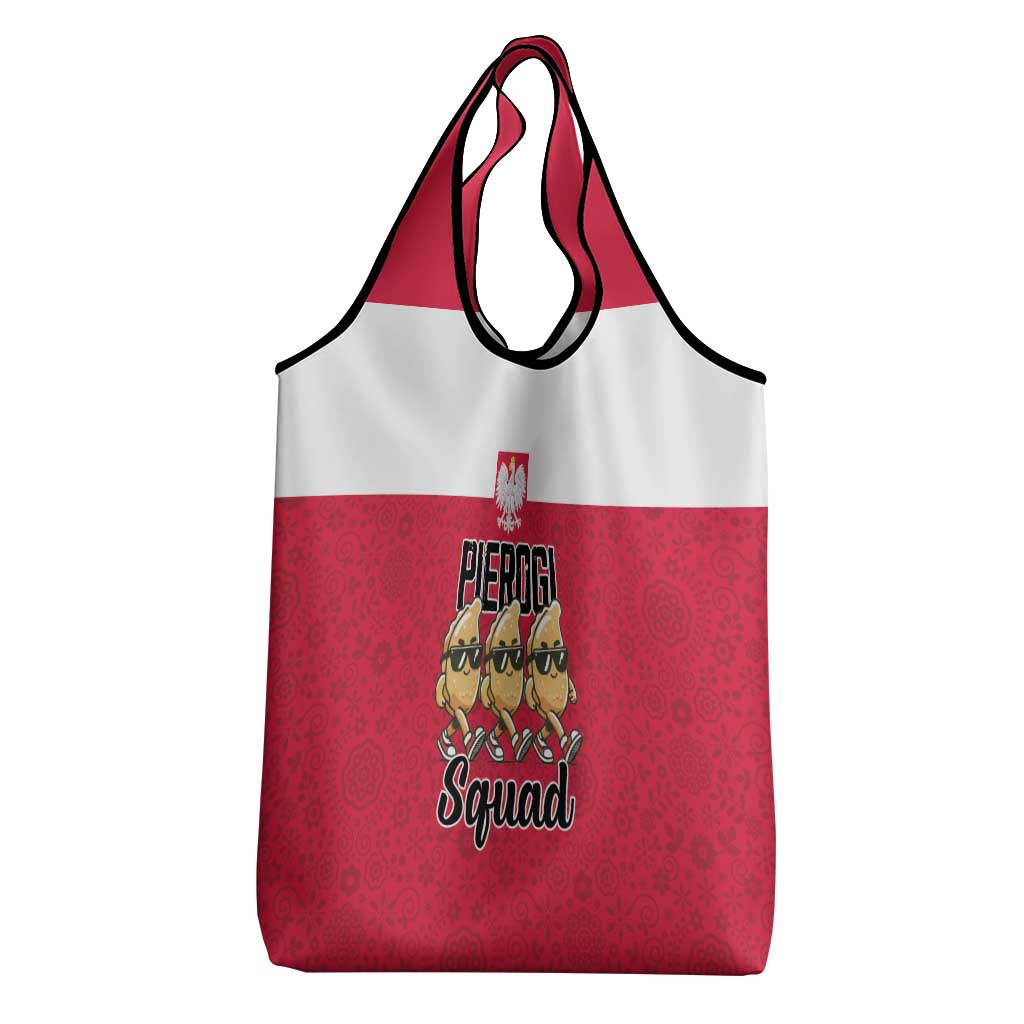 Funny Pierogi Squad Grocery Bag Polish Pride Food Humor