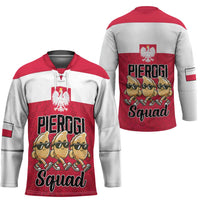 Funny Pierogi Squad Hockey Jersey Polish Pride Food Humor